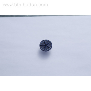 Four metal buttons for denim jacket